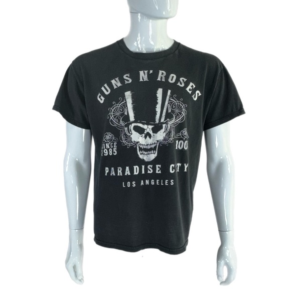 Bravado Men’s Worn Condition Black Guns N’ Roses Paradise City Tee - Picture 1 of 6